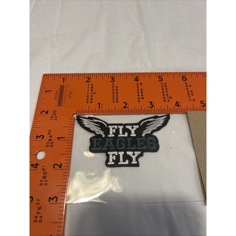 Fly Eagles Fly Iron On Patches, 3 Patch Bundle, Embroidered For Hats And Shirts